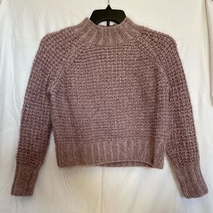 Pink SO Sweater Women's Junior Size M Mock Turtleneck Long Sleeve Pattern Kohl's